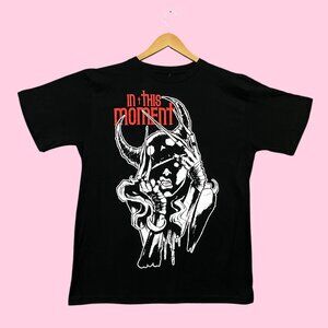 In This Moment Black Widow Heavy Metal Band Tee L